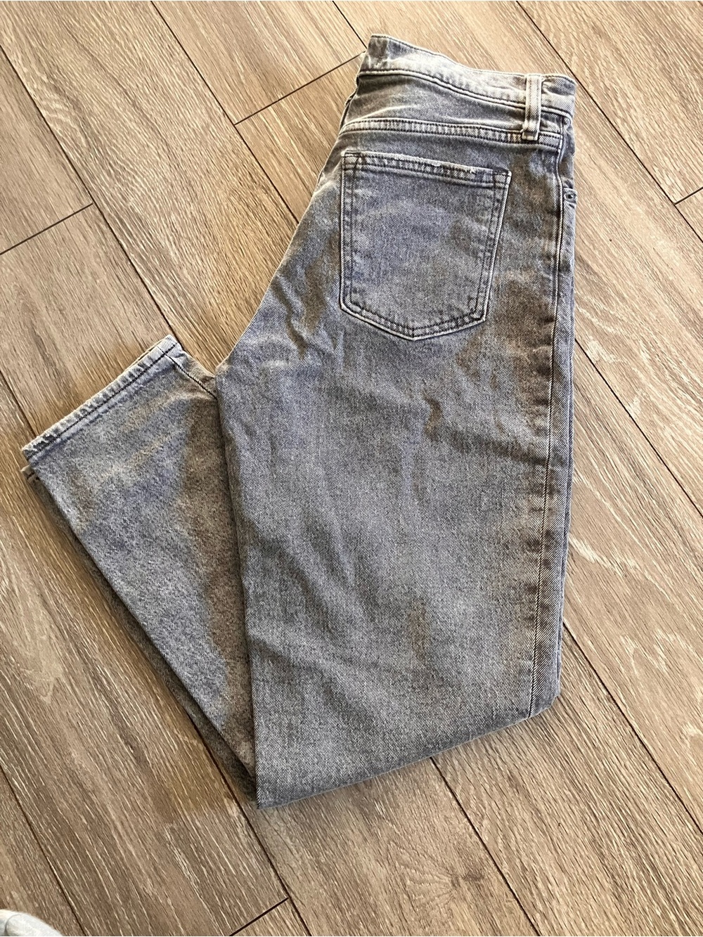 Abercrombie & Fitch Gray Mom Jeans Size 27 High Rise